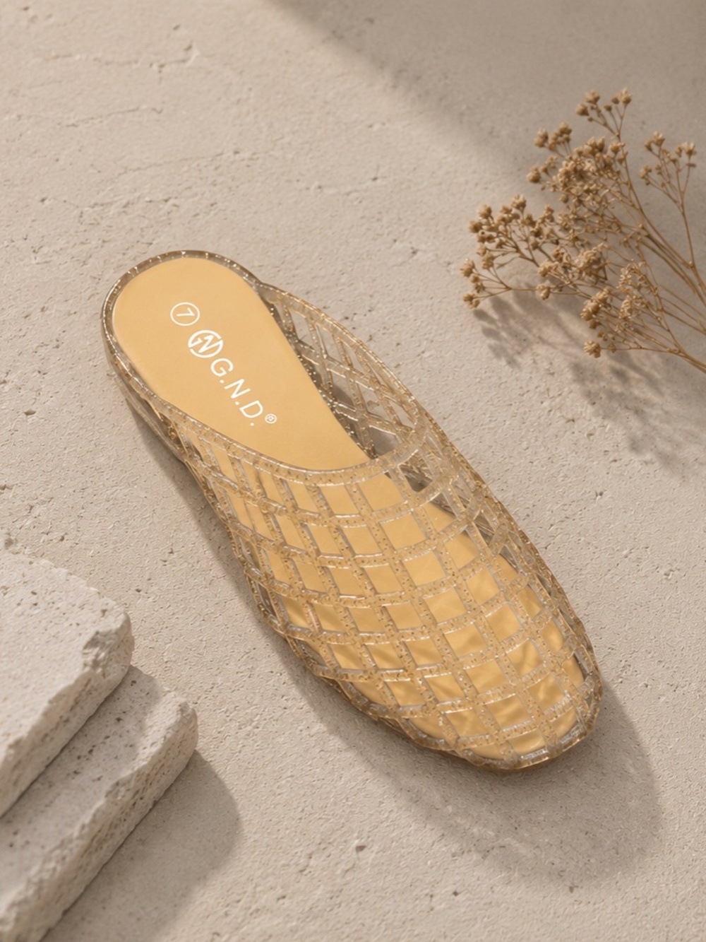 Women's Flat  jelly Sandals, Casual Summer Slip-On Sandals for Daily  Ds110